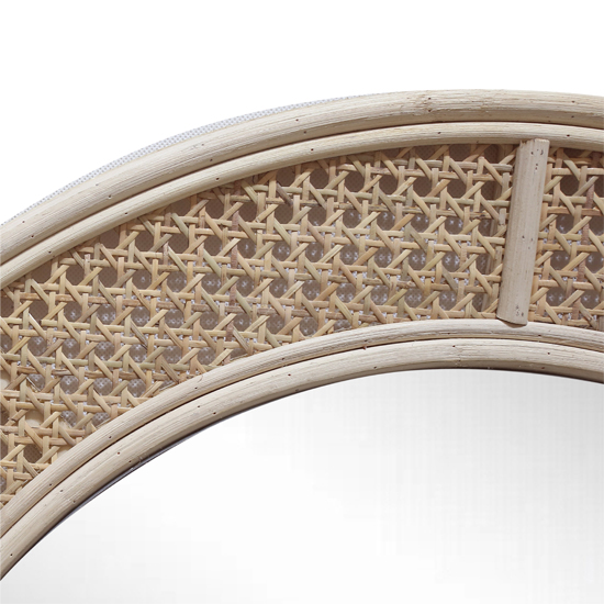 Arched Rattan Decorative Wall Mirror XRM-4N